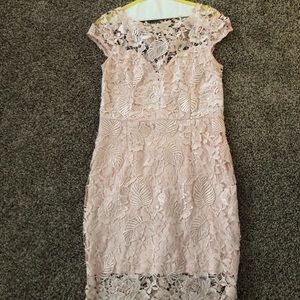 Light pink A-line dress size 10